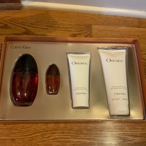Obsession for Women Spray Shower Gel Body Lotion Set 4 piece